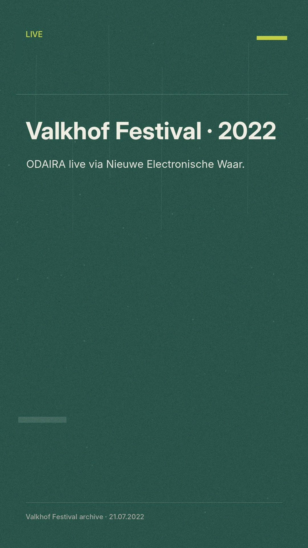 Valkhof Festival livecontext